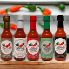 Tonys Handcrafted Hot Sauce-  5 Bottle Set