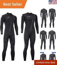 Ultra Stretch 3mm Neoprene Wetsuit, Front Zip Full Body Diving Suit, one Piec...