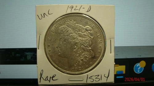1921-D UNC. Morgan Silver Dollar #5314