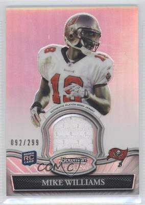 2010 Bowman Sterling Relics Refractor 92/299 Mike Williams #BSR-MW Rookie RC 7p8