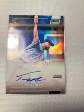 2022 Stadium Club Chrome Auto SCCUA-TRO Tommy Romero Rookie  Rays