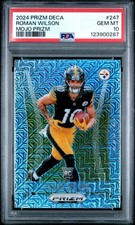 2024 Panini Prizm Deca Roman Wilson #247 Mojo Prizm /25 Pittsburgh Steelers RC