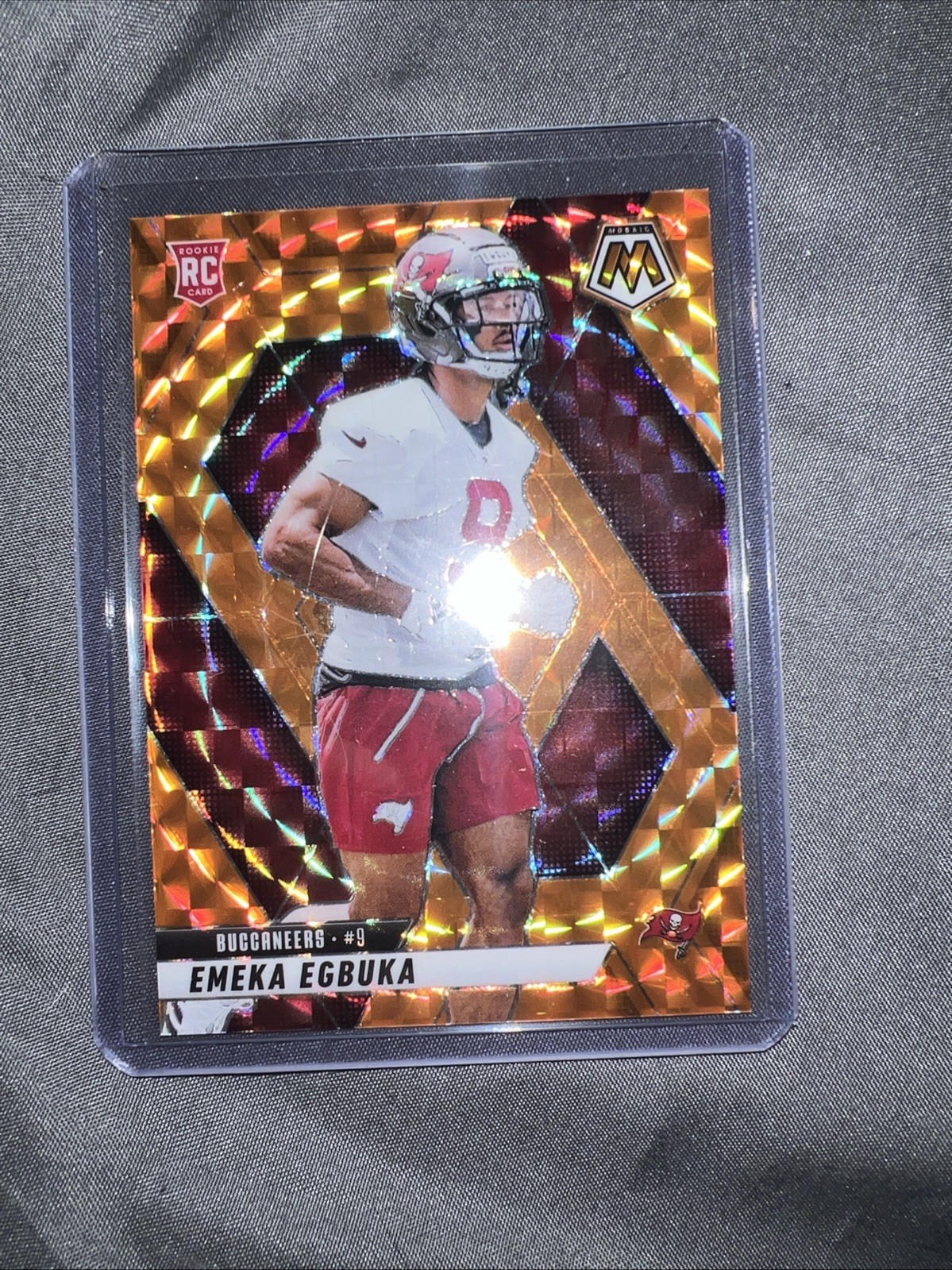 2025 Mosaic EMEKA EGBUKA #376 ORANGE MOSAIC /199 Buccaneers ROOKIE