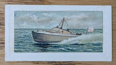1930 Cigarette Card Evolution of The British Navy #46 Coastal Motor Boat