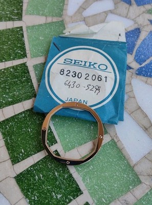 Vintage Uhr Seiko 6430-5299 Gold Lünette Teil 82302061