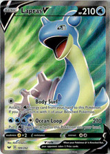 Lapras V (Full Art) Holo Ultra Rare SWSH01: Sword & Shield Base Set 189/202 NM on eBay