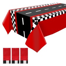 3PCS Racing Car Plastic Tablecloths,Race Car Birthday Party Decorations,Cars ...