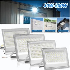 30W-200W LED Floodlight Spot Security Flood Lights Light Outdoor Garden Lamp UK