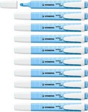 Highlighter - STABILO swing cool Pastel - Pack of 10 - Breezy Blue