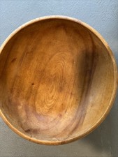 Vintage Medium Wood Bowl 9.5 Unbranded Good Condition