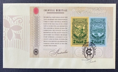 2012 Colonial Heritage Visualising Australia FDC First Day Cover Austral NSW Pmk