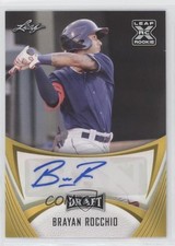 2021 Leaf Draft Base Gold Brayan Rocchio #BA-BR1 Auto 0d8