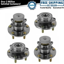 Front & Rear Wheel Hub Bearings Set of 4 For Chrysler Dodge Eagle Mitsubishi