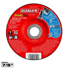 DIABLO DBD050125X01F 5" Type 27 Metal Cut Grind Disc