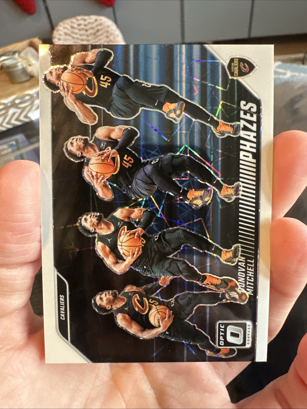 Donovan Mitchell 2024-25 Donruss Optic Phazes SP Case Hit Cavaliers