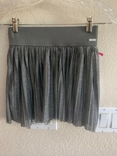 Justice Gray Pleated Skort Girls Size 10 NWT