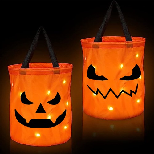 LED Light Up Trick or Treat Bucket