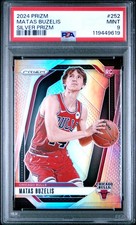2024 PANINI PRIZM SILVER PRIZM #252 MATAS BUZELIS ROOKIE RC PSA 9