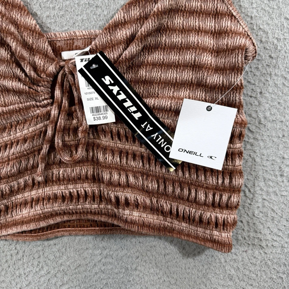 Camiseta sin mangas ONeill Mujer XL Playa Verano Coqueta Costera Y2K Babydoll Boho Foto 2 de 4