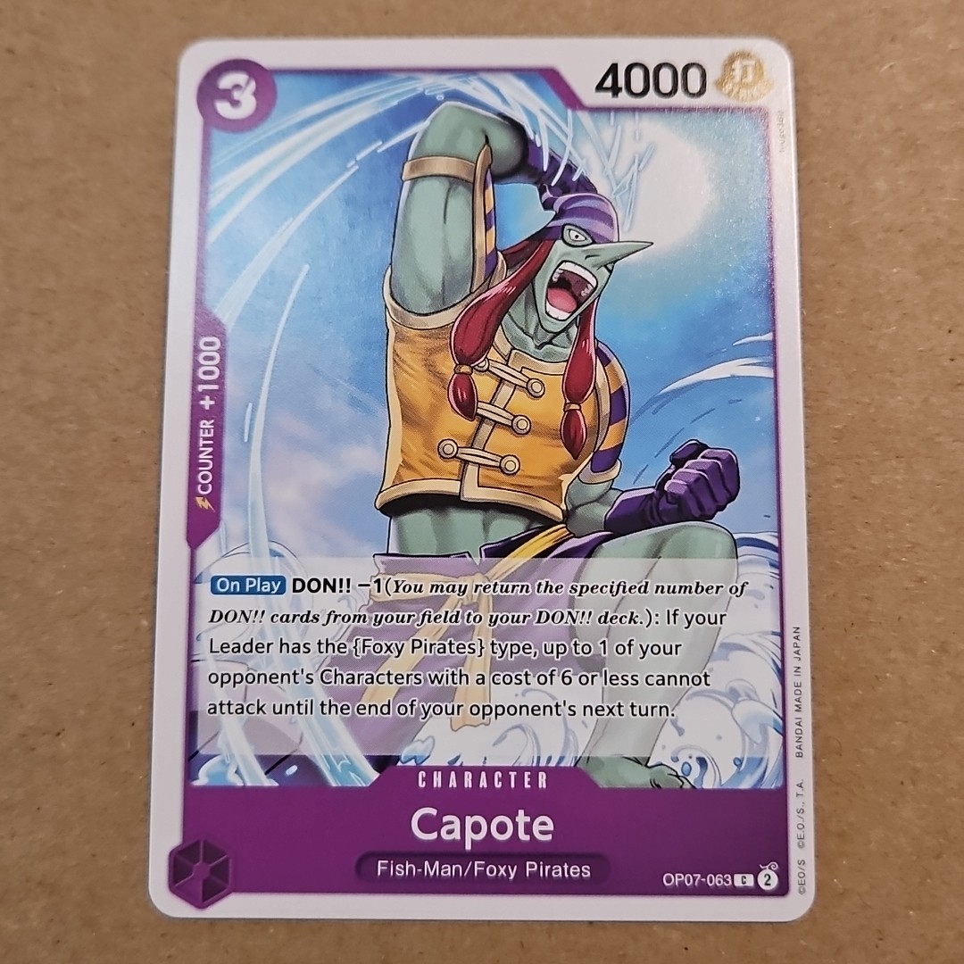 One Piece Capote (OP07-063/201) OP07 500 Years in the Future NM TCG CCG