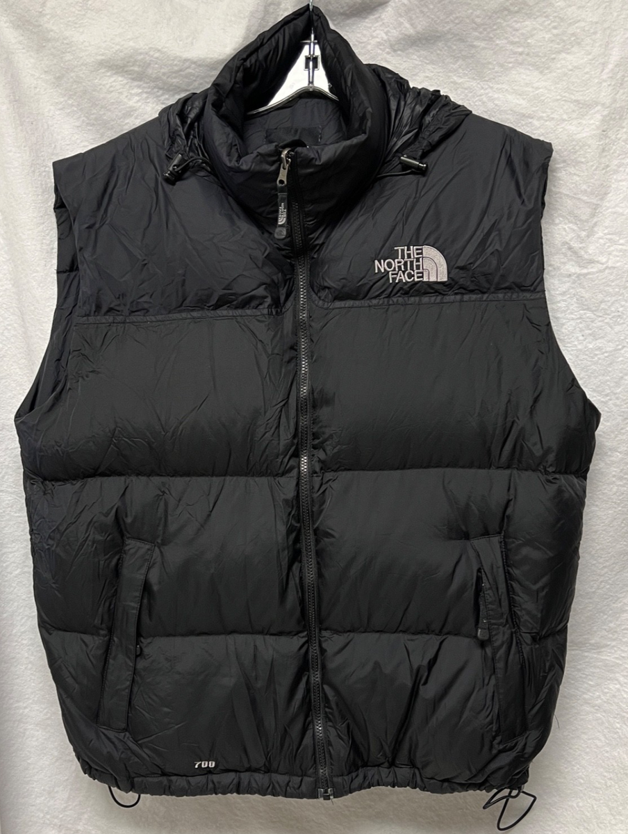 トップス THE NORTH FACE DOWN VEST 700 The North Face Vintage Nuptse Puffer Vest 700 Goose Down Black