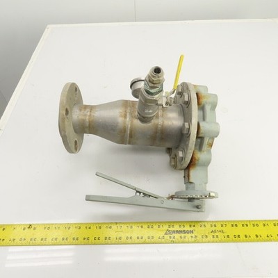 Keystone 4'' Butterfly Valve 250PSI W/ Stainless Steel Adapter 2-1/2'' Flanged