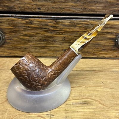 Butz Choquin Arabesque Straight Billiard 1601 French Estate Pipe 9mm Lucite Stem