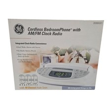 Vtg New GE Cordless Bedroom Phone 900Mhz AM/FM Radio  Clock 26980GE1-A Rare
