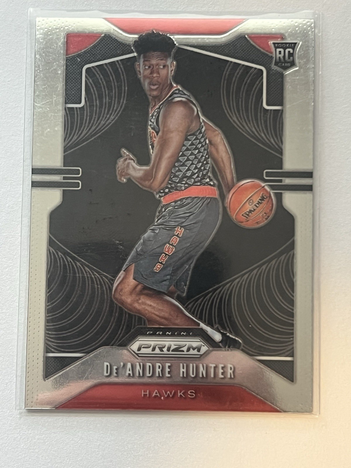 2019-20 Prizm De'Andre Hunter Variation Ball Behind Back Rookie RC #251 Hawks