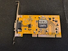 2004 SIIG JJ-P01012 CyberPro Serial (16550) Port PCI Expansion Card P053-Y2 V5.0