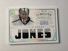 2013-14 Panini National Treasures Rookie Timeline /50 Martin Jones RC LA Kings