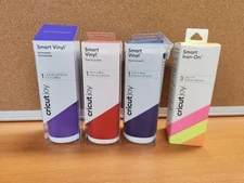 Cricut Joy Smart Vinyl Permanent 5.5" X 48" & 1 Iron On vinyl Lot (As Shown NEW