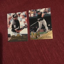 2 Frank Thomas Pinnacle  Cards: Naturals- Hardball Heroes  White Sox