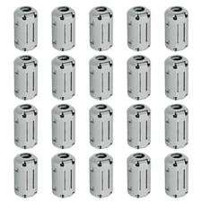 20 Pcs Ferrite Filter Ring Core Cable Clip ID 9mm Regular Styles, Gray