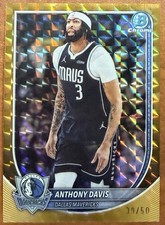 2025-26 Anthony Davis Bowman Chrome Gold Geometric Refractor 39/50