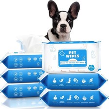 Dog Wipes for Paws and Butt - 600count/6packs Pet 600 Count/6 Pack, White