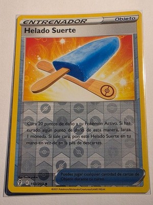 Lucky Ice Pop (EVS 150) SPANISCH REVERSE HOLO UNCOMMON Evolving Skies NM G141