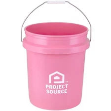 Project Source Pink 5-gallon Plastic General bucket.