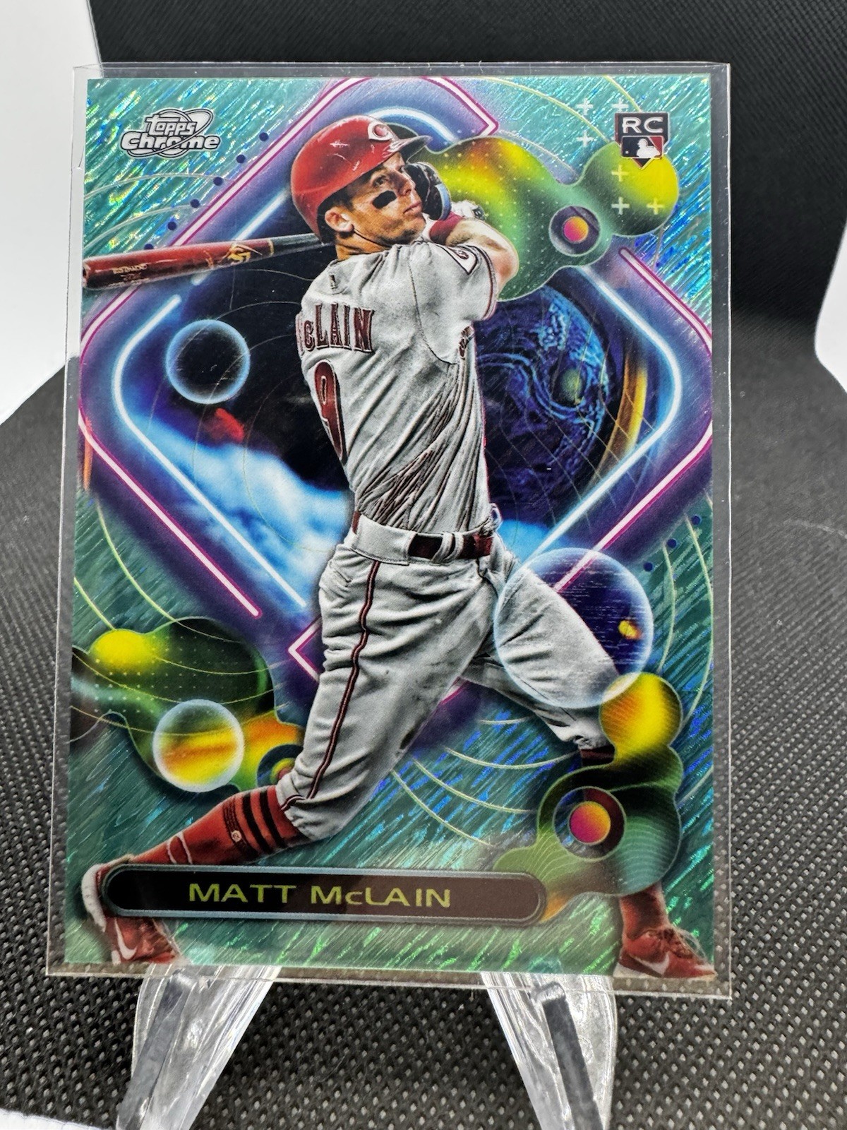 2023 Topps Chrome Cosmic #239 Matt McLain Aqua Equinox Refractor #'d 194/199 G2