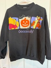 vintage winnie the pooh halloween crewneck sweatshirt