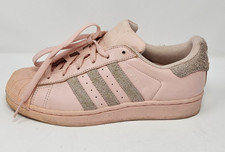 Adidas DB1056 Superstar Rosa Para Mujer 5.5 Furia Cuero Atlético Concha Puntera Zapatos
