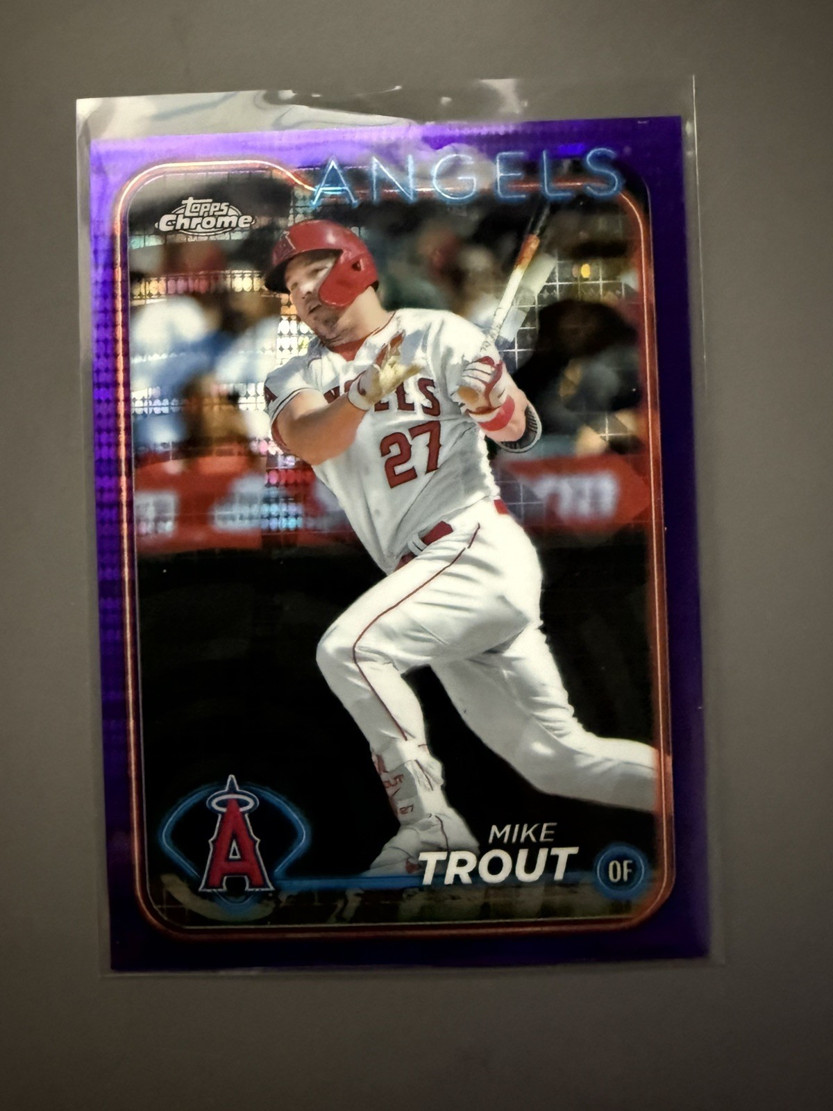 2024 Topps Chrome  Purple Sonar Refractor #200 Mike Trout  226/275