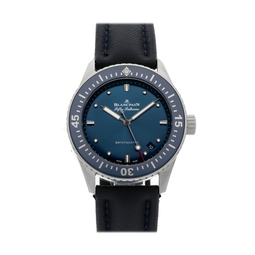Blancpain Fifty Fathoms 5100-1140-O52A 38 mm Blue Dial