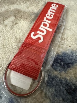 Supreme Webbing Keychain Red FW20 Brand New With Tags Box Logo