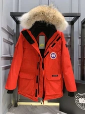 Canada Goose 08 Expedition Parka off Red Down Jacket with label