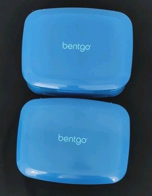 Lot 2 /Bentgo Fresh Lunch Box/ 3-Compartment/ Rectangular Snap Lid BlueG90