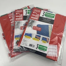 Lot of 3 Mead FIVE STAR Note-Taker Dividers Notebook Insert Dry Erase Pack of 3