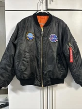 Logic Jacket Mens Medium Navy Blue The Incredible True Story Bomber Tour