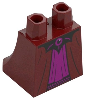 Lego New Vampire Minifigure Dark Red Female Skirt Robe Ends Magenta Panel