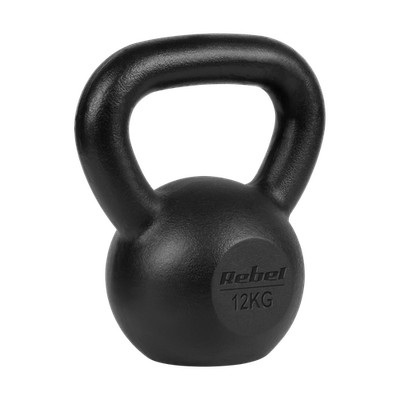 12 kg schwere Kettlebell aus Gusseisen für Rebel-Übungen